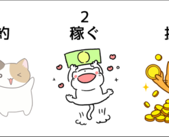 自由な人生に変える3つの手順。1.節約 2.稼ぐ 3.投資